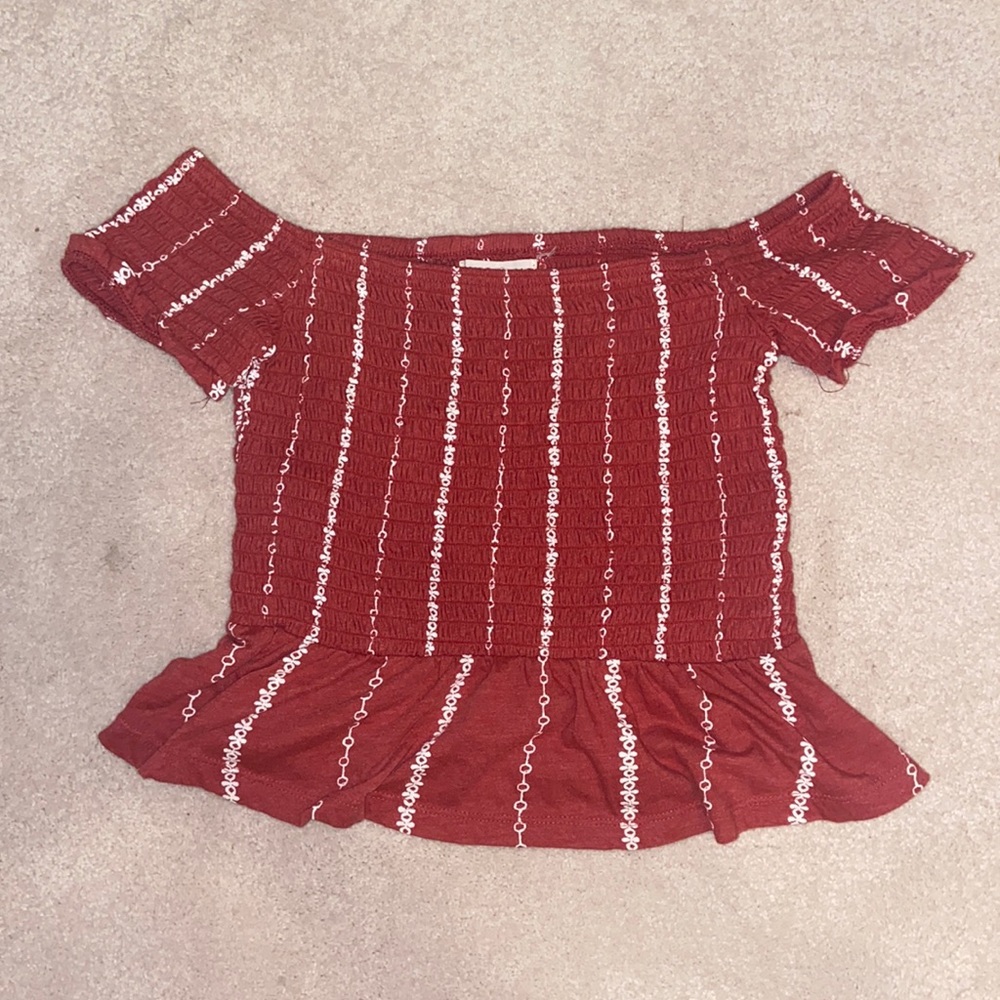A tight fitting Aeropostale tank top